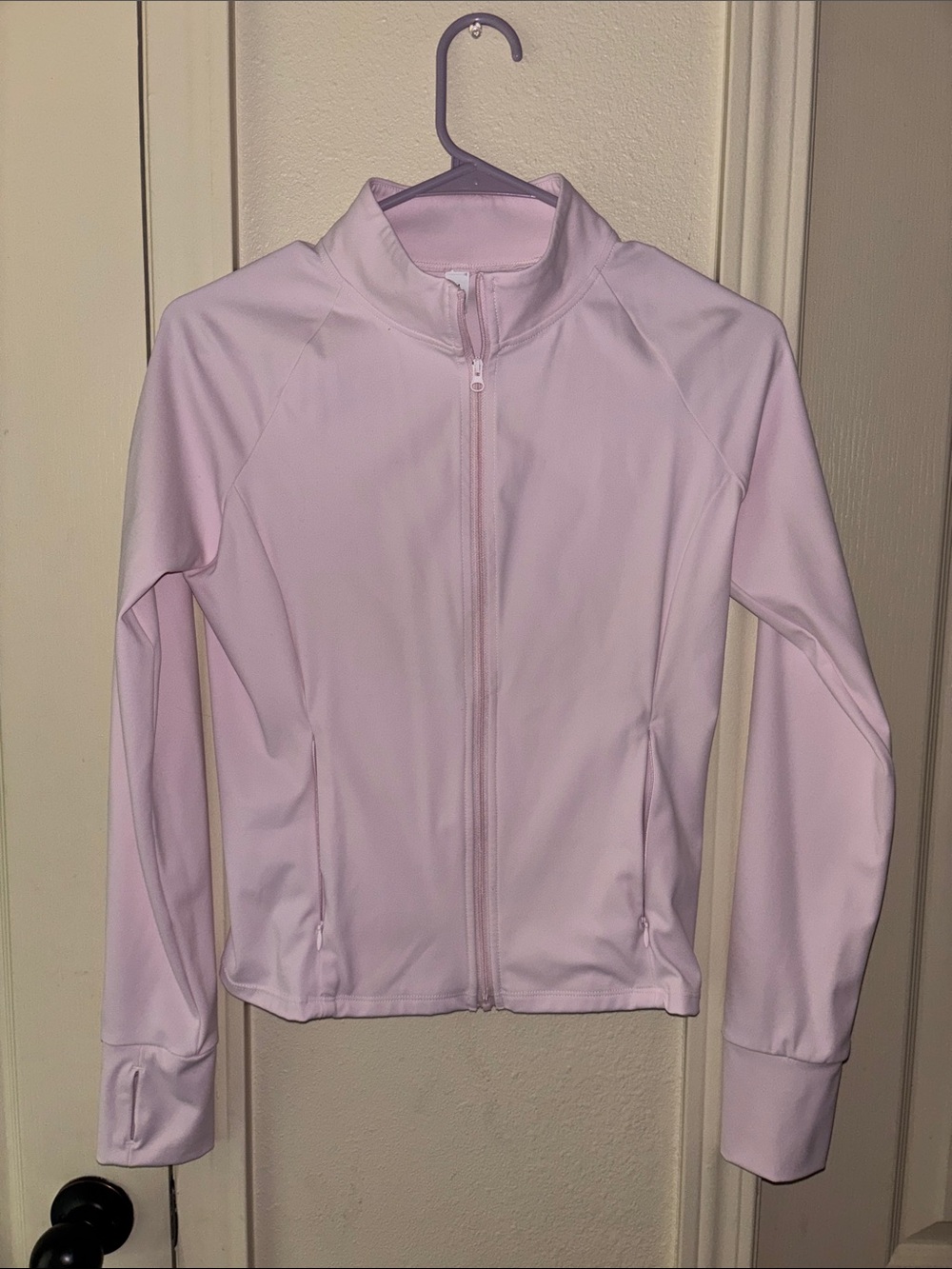 SHEIN Light Pink Women’s Zip-Front Active Jacket Size M🩷